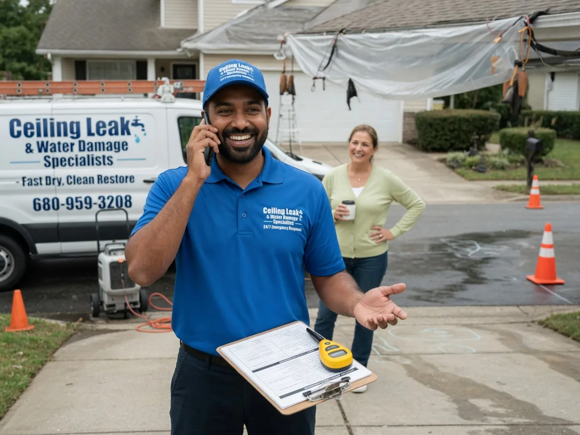 Ceiling Leak Cleanup Saint Joe, IN FAQs